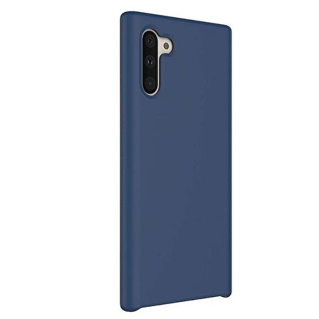 Smcase Samsung Galaxy Note 10 Kılıf Liquid Süet Silikon 