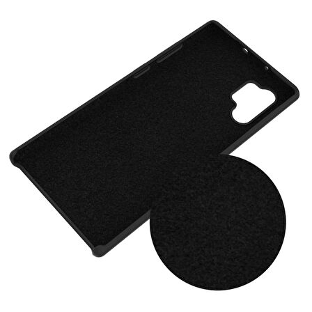 Smcase Samsung Galaxy Note 10 Kılıf Liquid Süet Silikon 