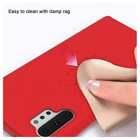 Smcase Samsung Galaxy Note 10 Kılıf Liquid Süet Silikon 