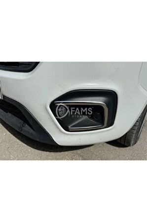 FIAT FIORINO 2016-2019 MAKYAJLI Krom Sis Far Çerçevesi 2 Prç. Paslanmaz Çelik