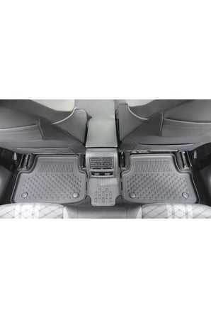 Volkswagen Golf 8/8.5 (Otomatik) Uyumlu 4.5D Premium Havuzlu Oto Paspas Ve Liner Alt Bagaj Havuzu