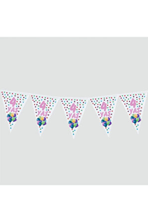 10 lu 4 Yaş Üçgen Flama