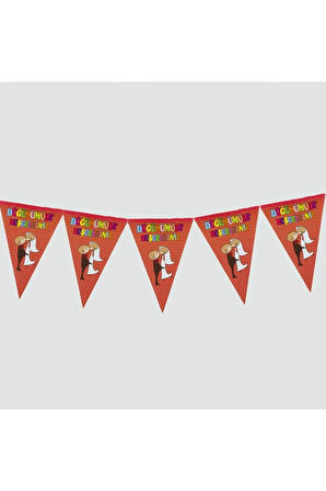 10 lu Düğünümüze Hoşgeldiniz Üçgen Flama