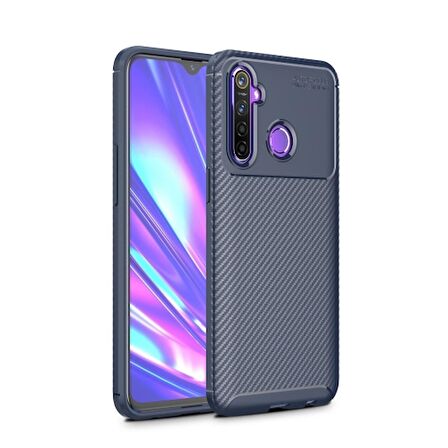 Smcase Xiaomi Redmi Note 8 Kılıf Negro Karbon Silikon  Nano Ekran Koruyucu