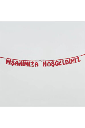 Nişanımıza Hoşgeldiniz Keçe Yazı