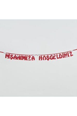Nişanımıza Hoşgeldiniz Keçe Yazı