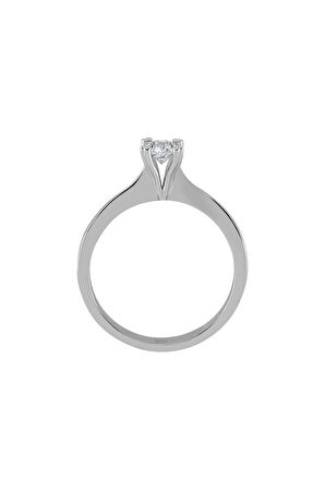 F Renk 0,31 Karat Pırlanta Tektaş Yüzük