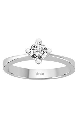 G Renk 0,37 Karat Pırlanta Tektaş Yüzük