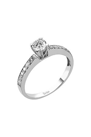 E Renk Toplam 0,55 Karat Pırlanta Tektaş Yüzük