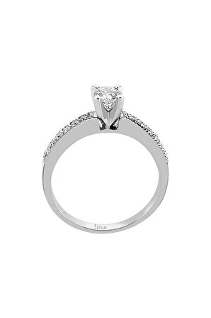 E Renk Toplam 0,55 Karat Pırlanta Tektaş Yüzük