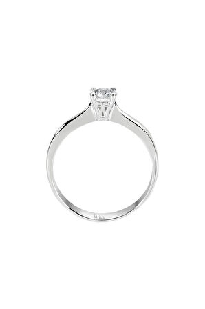 G Renk 0,36 Karat Pırlanta Tektaş Yüzük