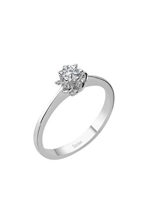 D Renk 0,31 Karat Pırlanta Tektaş Yüzük