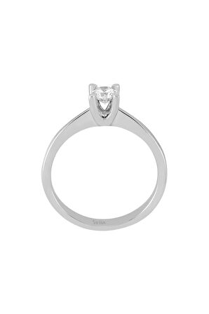 F Renk 0,29 Karat Pırlanta Tektaş Yüzük