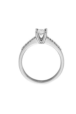 F Renk Toplam 0,39 Karat Pırlanta Tektaş Yüzük