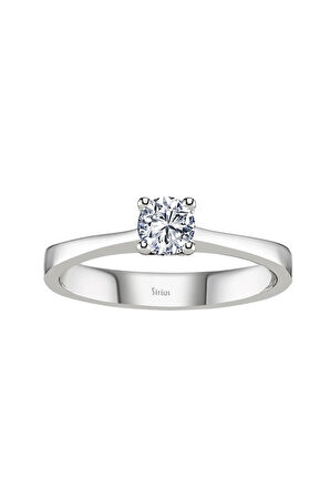 E Renk 0,30 Karat Pırlanta Tektaş Yüzük