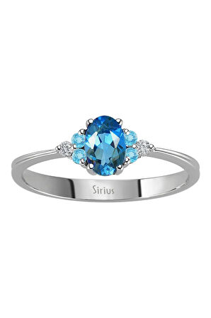 Pırlanta Ve Topaz Cadenza Yüzük
