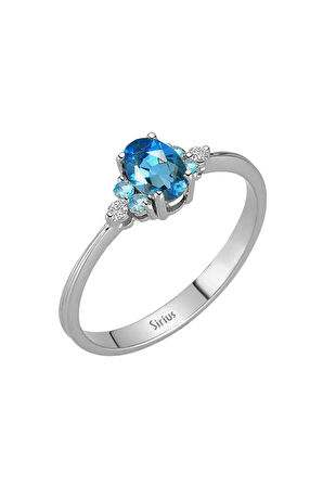 Pırlanta Ve Topaz Cadenza Yüzük