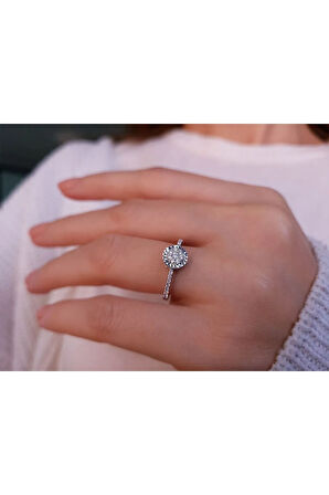 Toplam 0,23 Karat Pırlanta Koronet Tektaş Yüzük