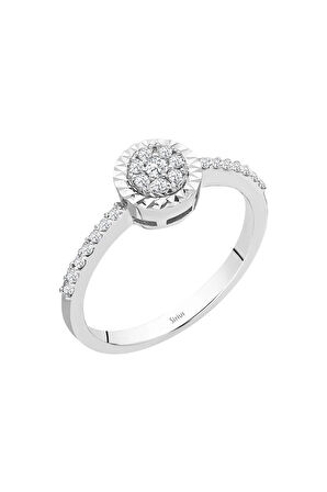 Toplam 0,23 Karat Pırlanta Koronet Tektaş Yüzük