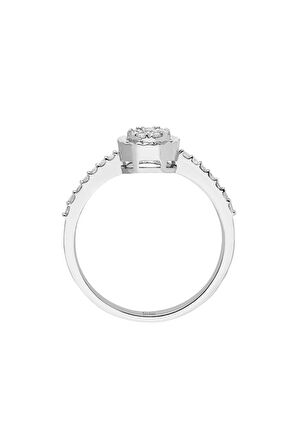 Toplam 0,23 Karat Pırlanta Koronet Tektaş Yüzük