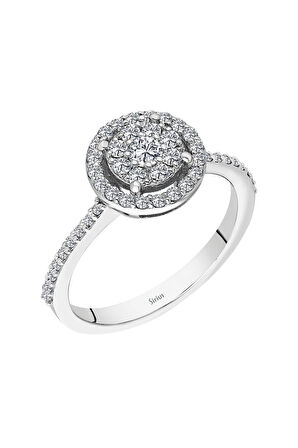 3 Karat Tektaş Görünümlü Pırlanta Yüzük