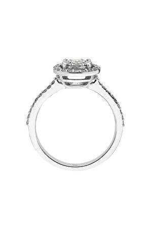 3 Karat Tektaş Görünümlü Pırlanta Yüzük