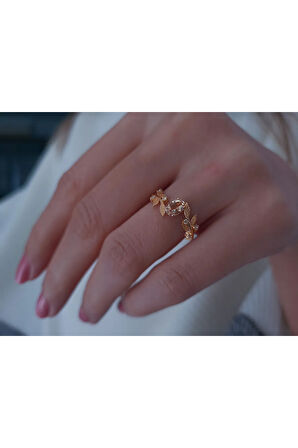 Pırlanta ve Morganite Taşlı Düş Bahçesi Yüzük