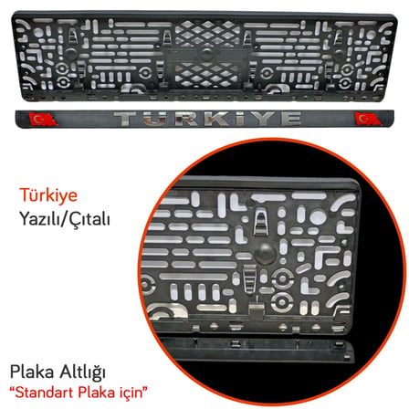 NYF Plaka Altlığı Türkiye Yazılı Çıtalı (Tekli)