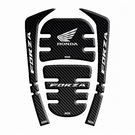 Gogo Tank Pad Seti 001 Siyah-karbon 4 Parça Honda Forza 2021-2024