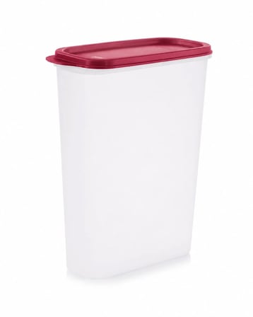 Tupperware Modüler Oval Saklama Kabı 2,3 L Kırmızı kapak