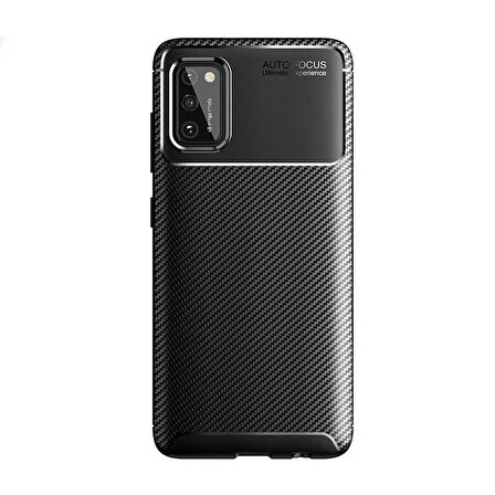 Gpack Samsung Galaxy A02S Kılıf Negro Karbon SilikonNano Glass