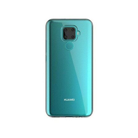 Smcase Huawei Mate 30 Lite Kılıf Lüks Korumalı Silikon  Tam Kapatan Nano Ekran Koruyucu