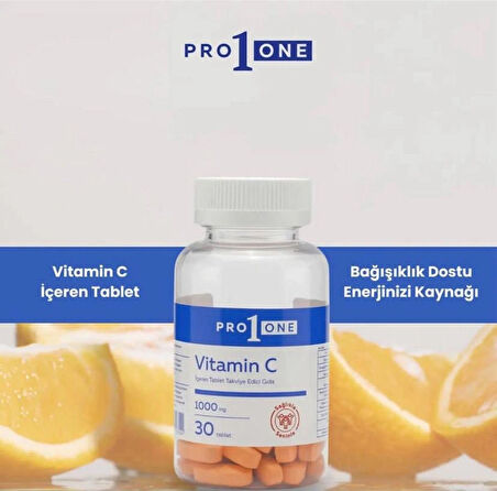 PRO1ONE Vitamin C Içeren Tablet Takviye Edici Gıda