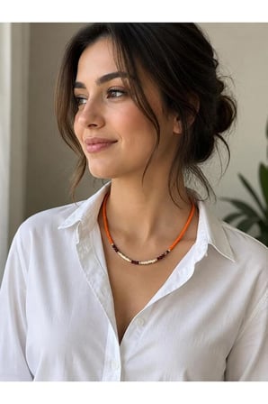 Turuncu Yazlık Kolye