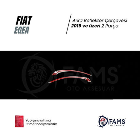 FIAT EGEA 2015> Arka Reflektör Çerçevesi 2 Prç. P.Çelik