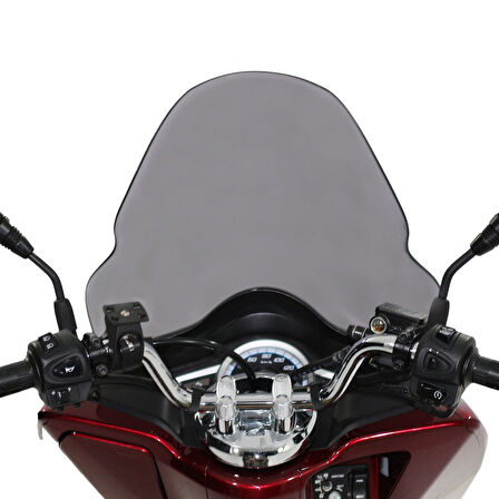 Gp Kompozit Siperlik Tur Camı Uzun Şeffaf Honda Pcx 125 150 2014 2017 Yeni Model 65cm