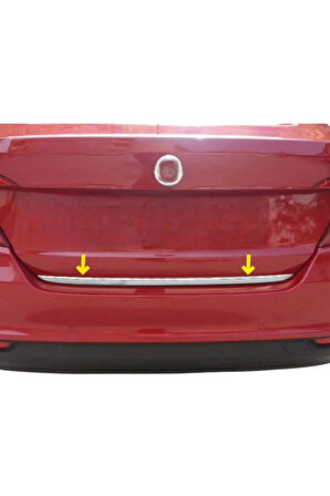 Fiat Egea Krom Bagaj Alt Çıtası 2015 Üzeri Paslanmaz Çelik (sedan)