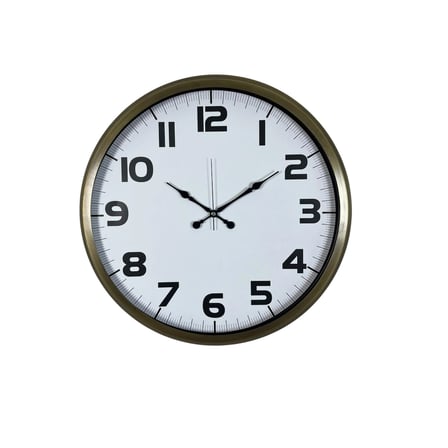 Eskitme 52 Cm Metal Klasik Duvar Saati iegxx