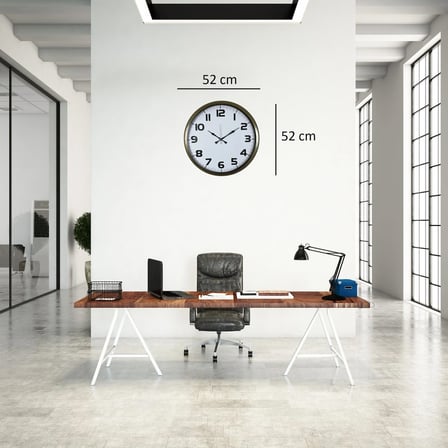 Eskitme 52 Cm Metal Klasik Duvar Saati iegxx