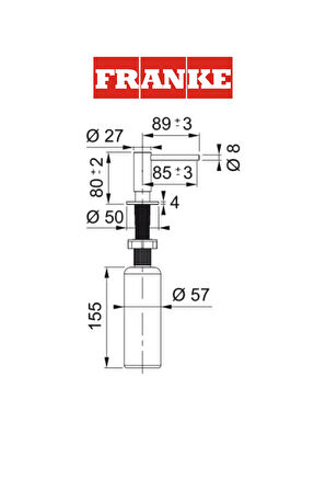 Franke GOLD Sıvı Sabunluk