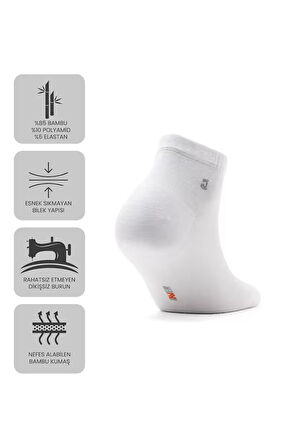 Just Inner Erkek Çorap 6'lı Patik (Bambu)