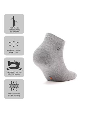 Just Inner Erkek Çorap 6'lı Patik (Bambu)