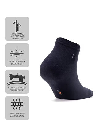 Just Inner Erkek Çorap 6'lı Patik (Bambu)