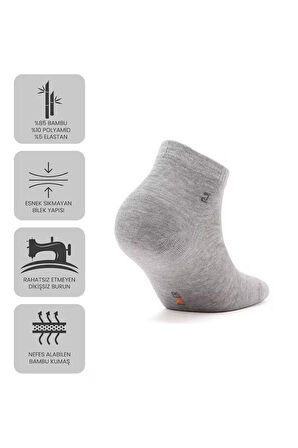 Just Inner Erkek Çorap 6'lı Patik (Bambu)