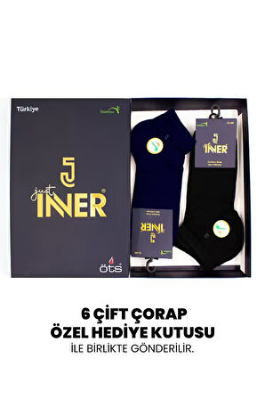 Just Inner Erkek Çorap 6'lı Patik (Bambu)