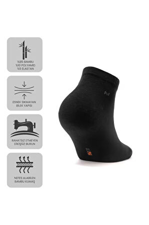 Just Inner Erkek Çorap 6'lı Patik (Bambu)