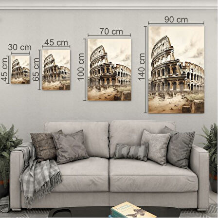 Yolculuk ve Seyahat Cam Tablo - Karışık - Dikey Motif 01-015