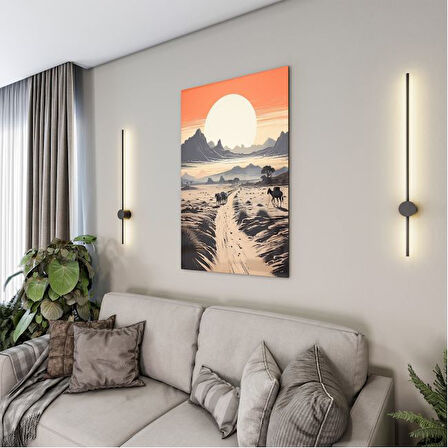 Yolculuk ve Seyahat Cam Tablo - Karışık - Dikey Motif 01-049