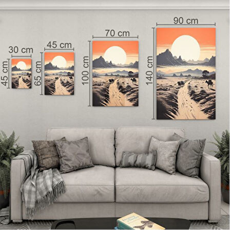 Yolculuk ve Seyahat Cam Tablo - Karışık - Dikey Motif 01-049