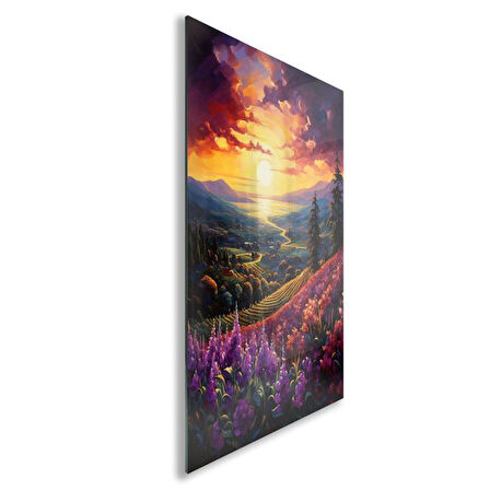 Yolculuk ve Seyahat Cam Tablo - Karışık - Dikey Motif 01-058
